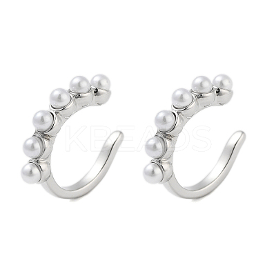 Brass Cuff Earrings for Women EJEW-E310-02P-1