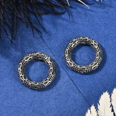 Snake Ring 316 Surgical Stainless Steel Hoop Nose Rings EJEW-G416-19A-AS-1