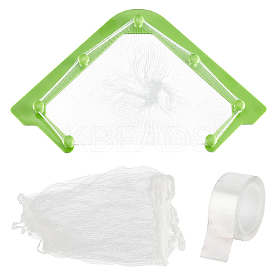 2Sets 2 Styles ABS Plastic Sink Strainers Basket & Bags AJEW-GA0002-76-1