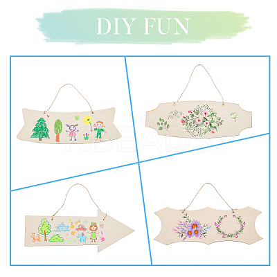 Wooden Ornaments WOOD-WH0107-32-1