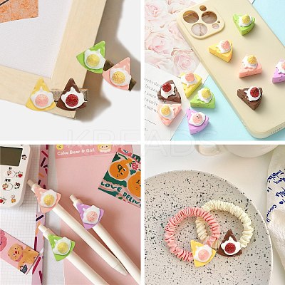 30Pcs Opaque Resin Decoden Cabochons RESI-CJ0002-71-1
