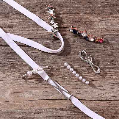 13Pcs 13 Styles Zinc Alloy Shoes Buckle Clips FIND-SZ0001-46P-1
