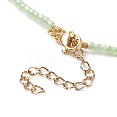 Resin Flower Bud Pendant Necklaces NJEW-JN04153-1