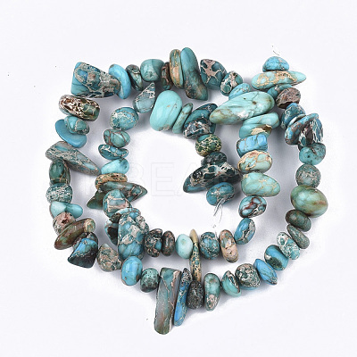 Natural Imperial Jasper Beads Strands G-S355-08-1