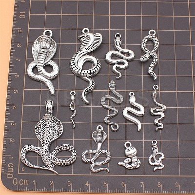 12Pcs Tibetan Style Alloy Pendants PW-WGE54F8-01-1