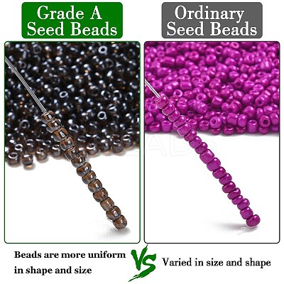 12/0 FGB Grade A Round Glass Seed Beads SEED-Q011-F528-1