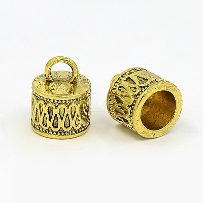 Tibetan Style Cord Ends GLF10311Y-1