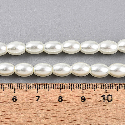 Baking Paint Pearlized Glass Pearl Bead Strands X-HY-T002-01A-02-1