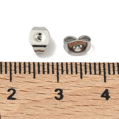Tarnish Resistant 201 Stainless Steel Ear Nuts STAS-S028-11-1