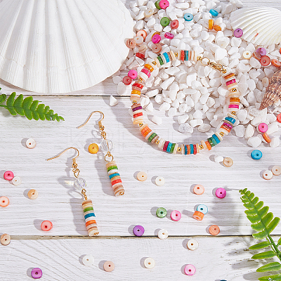2 Strands 2 Style Natural Freshwater Shell Beads Strands SHEL-AR0001-02-1