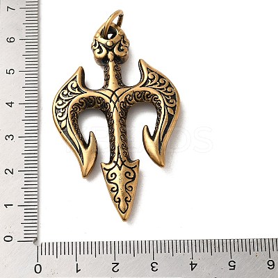 304 Stainless Steel Big Pendants LS-STAS-D091-01AG-1