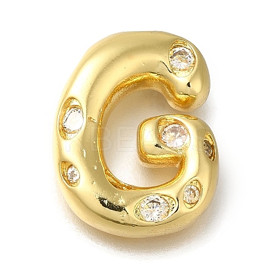 Brass with Cubic Zirconia Pendants KK-Q818-03G-G-1