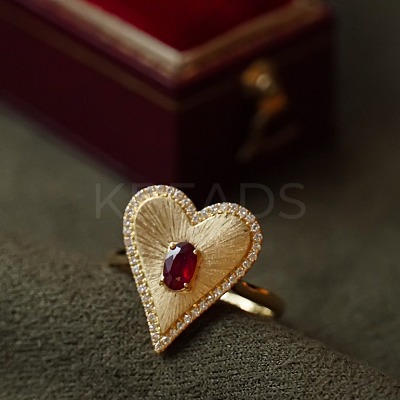 925 Sterling Silver Pave Cubic Zirconia Finger Rings FS-WG8AF73-02-1