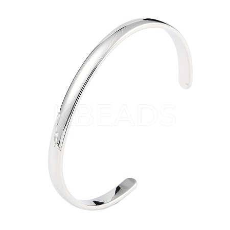 Non-Tarnish 304 Stainless Steel Open Cuff Plain Bangles BJEW-H591-01P-01-1