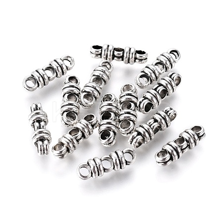 Tibetan Style Alloy Spacer Bars TIBEB-Q061-17AS-RS-1