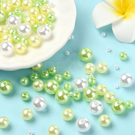 ABS Plastic Imitation Pearl Beads KY-YW0001-90F-1