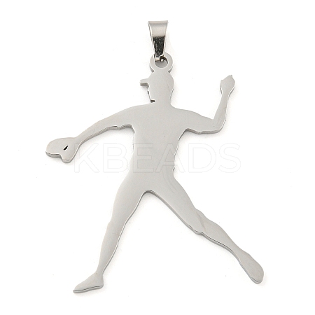 Non-Tarnish 304 Stainless Steel Pendants STAS-Z076-16P-1