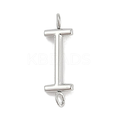 304 Stainless Steel Letter Connector Charms STAS-M108-01P-09-1