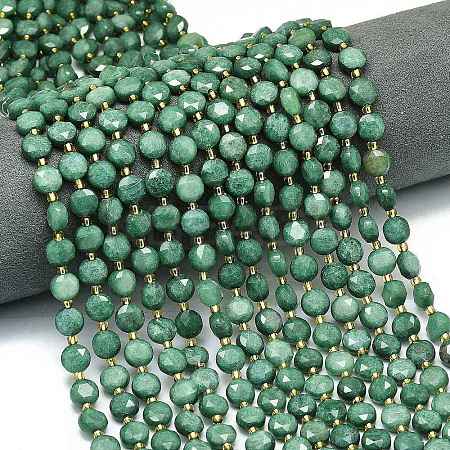 Natural Dyed White Jade Beads Strands G-C116-A51-02-1