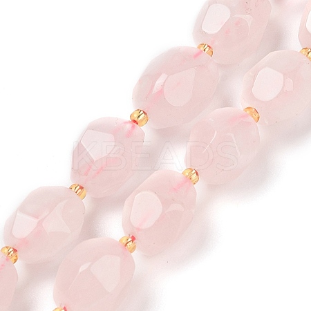 Natural Rose Quartz Beads Strands G-P541-A01-02-1