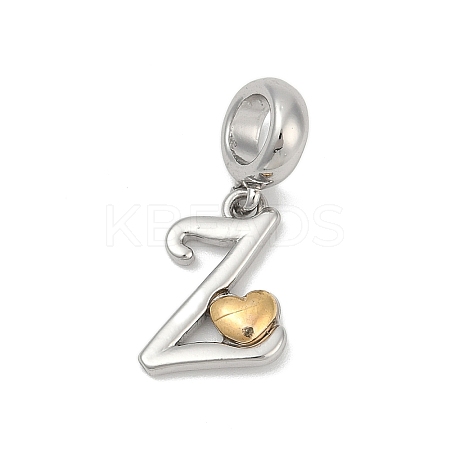 Brass European Dangle Charms LS-KK-Z097-01Z-GP-1