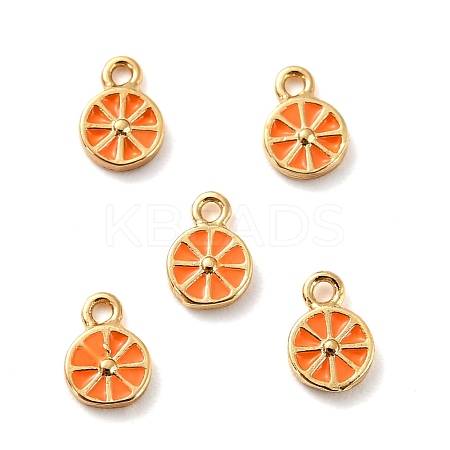 Brass Enamel Pendants X-KK-P207-017G-RS-1