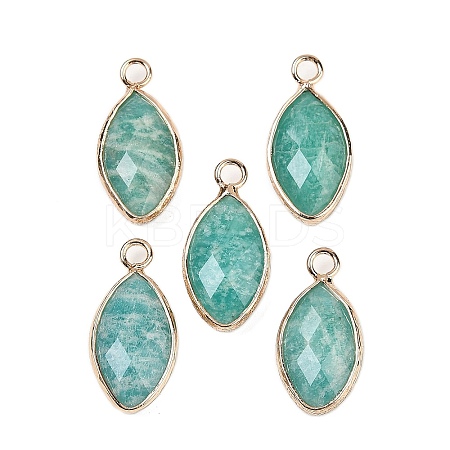 Natural Amazonite Faceted Pendants G-G193-01G-06-1