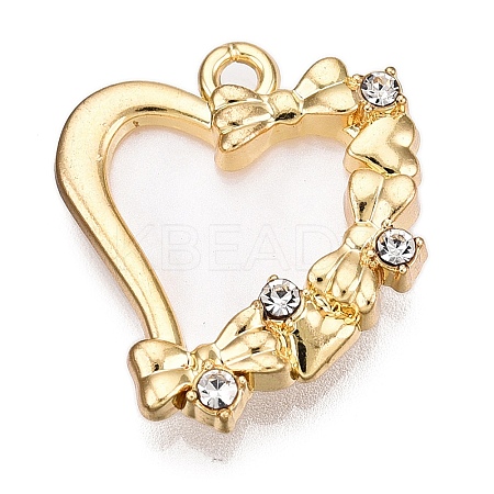 Alloy Rhinestone Pendants PALLOY-N176-50KCG-1