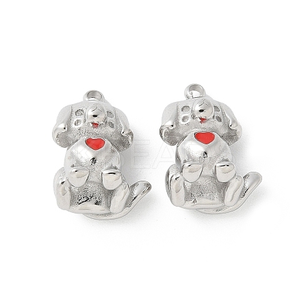 304 Stainless Steel Enamel Pendants STAS-Z122-20P-1