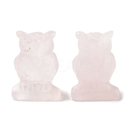 Natural Rose Quartz Carved Figurines DJEW-L023-G07-1
