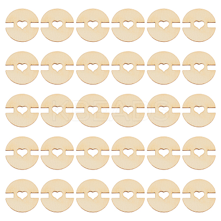 60Pcs Removable Wooden Pom Poms Buttons TOOL-AN0001-01-1
