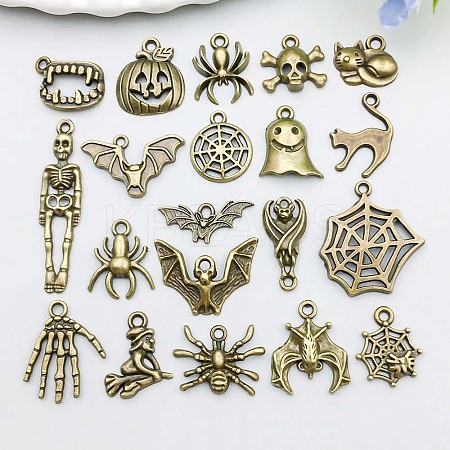 Tibetan Style Alloy Pendants PALLOY-D314-05AB-1
