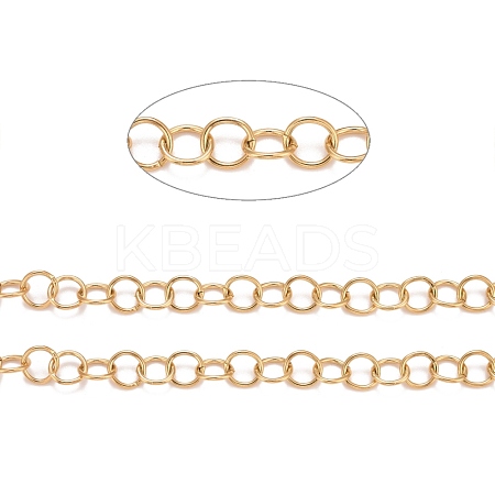 PVD Vacuum Plating 304 Stainless Steel Rolo Chains CHS-F011-08F-G-1