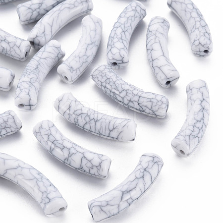 Opaque Crackle Acrylic Beads MACR-S372-002N-010-1