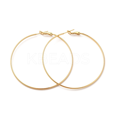 Rack Plating Brass Huggie Hoop Earrings EJEW-P226-18B-G-1