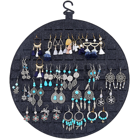 Polyester Wall-Mounted Jewelry Hanging Rolls AJEW-WH20002-23A-1