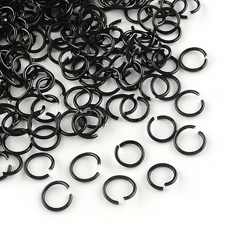 Aluminum Wire Open Jump Rings ALUM-R005-1.0x8-10-1