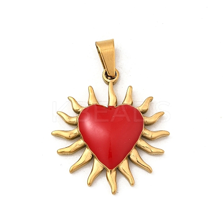 304 Stainless Steel Enamel Pendants STAS-Z158-01G-01-1