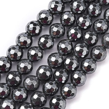 Non-Magnetic Synthetic Hematite Beads Strands HEMA-10D-4-1
