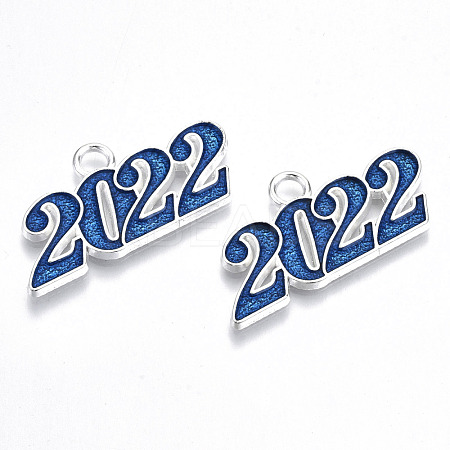 Alloy Enamel Pendants PALLOY-N160-001-02S-RS-1