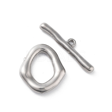 304 Stainless Steel Toggle Clasps X-STAS-A092-04A-P-1
