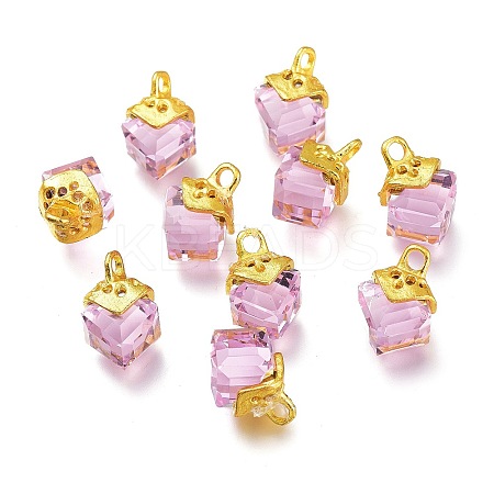 Transparent Glass Pendants LS-GLAA-H100-01G-1