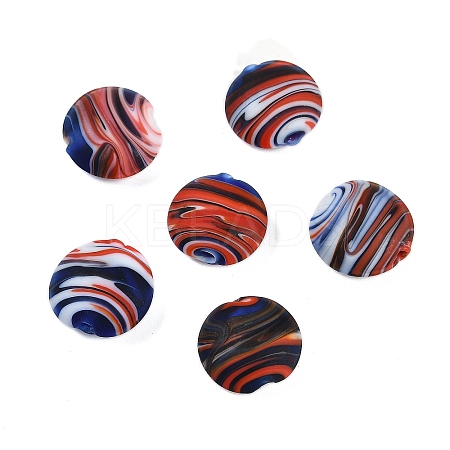 Opaque Handmade Lampwork Beads BLOW-D006-04A-1