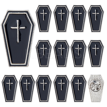 16Pcs Punk Style Alloy Enamel Lapel  Pin Backs for Backpack Clothes JEWB-FH0002-82B-1