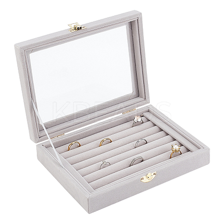 Velvet Jewelry Presentation Boxes VBOX-WH0014-01A-1