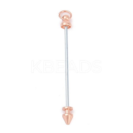 Alloy Bar Beadable Keychain for Jewelry Making DIY Crafts KEYC-A015-01RG-1