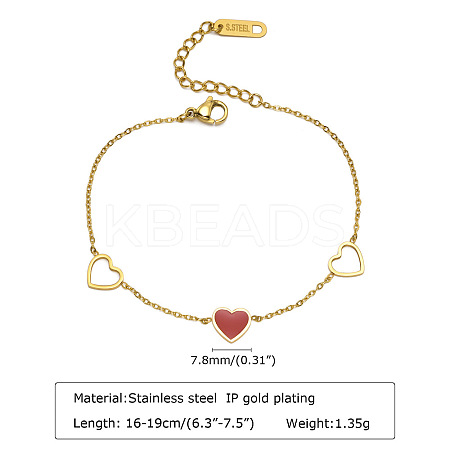 304 Stainless Steel Link Bracelets FS-WGD0AED-06-1