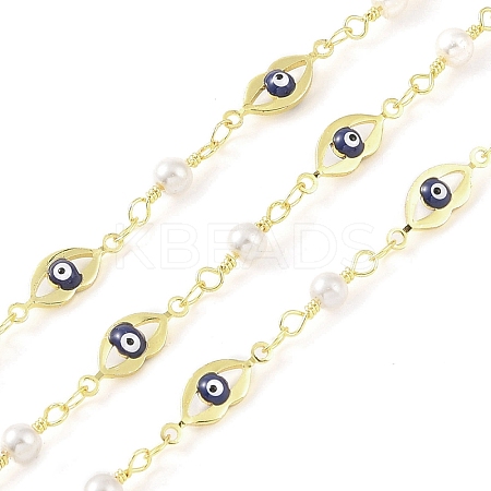 Enamel Lip Link Chains CHC-C006-02G-02-1