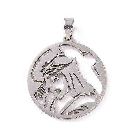 Non-Tarnish 201 Stainless Steel Pendants LS-STAS-G273-06P-1