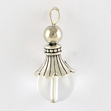 Natural Quartz Crystal Pendants LS-G-Q459-02S-1